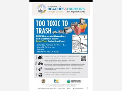 Free Household Hazardous Waste Collection Event in Marina del Rey  |  9AM – 3PM | 